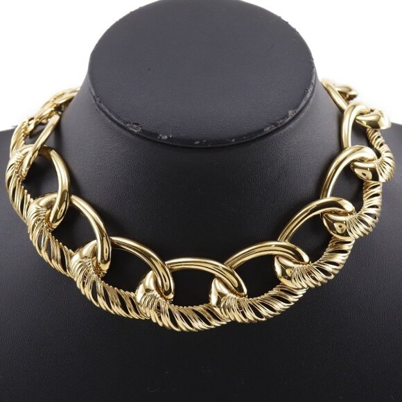 Givenchy Big Chain Necklace Plated Gold 102.7g Women - Picture 2 of 12